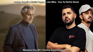 Andrea Bocelli x Dimitri Vegas amp Like Mike  Con Te Partirò Remix  W1 Tomorrowland 2024 Closing [upl. by Ociram]