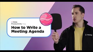 How to Write a Meeting Agenda  ClickUp Vlog [upl. by Assyli]