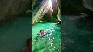 Swimming in the Baths  Virgin Gorda [upl. by Ahsened737]