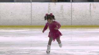 3 yr old Brynn Cartagena magnolia Ice Skate Competition 2014 [upl. by Yud216]