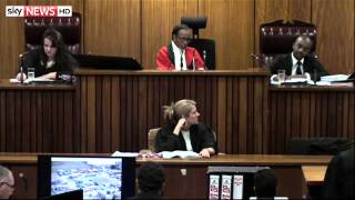 Reeva Text Message Reads quotIm Scared Of You Sometimesquot Day Fourteen Of Pistorius Trial [upl. by Sioled]