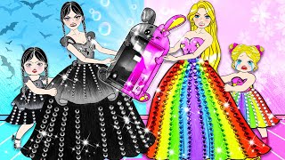 Arcoíris VS Princesa Negra NOVA MODA 🌈🌚 Dress To Impress l DIYs para LOL OMG [upl. by Nerha492]