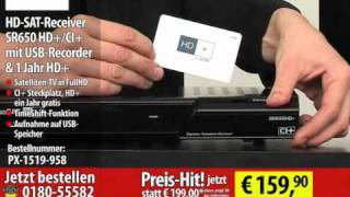 esoSAT HDSATReceiver SR650 HDCI mit USBRecorder amp 1 Jahr HD [upl. by Innek]