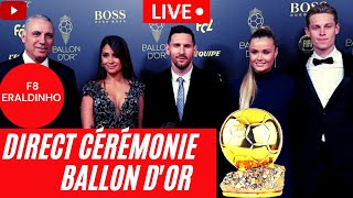 Ballon dOr 2021 Ceremony live stream direct cérémonie Ballon dOr  Messi Jorginho  Lewandowski [upl. by Basset522]