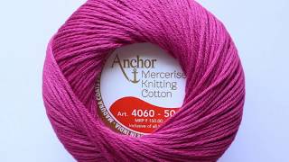 Anchor 4ply Mercerized Knitting Cotton Thread [upl. by Jallier]