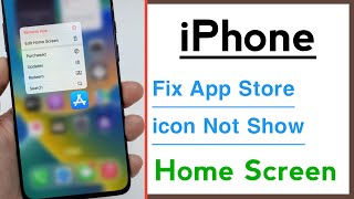 App Store Not Showing in iPhone Home Screen Problem Solve [upl. by Jordana]