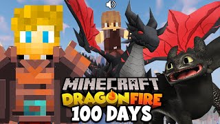 I Spent 100 Days in DRAGON FIRE Minecraft with FRIENDS This is What Happened… [upl. by Nnylsia]