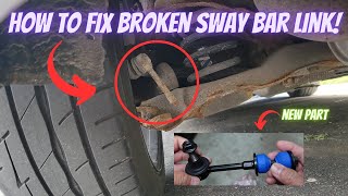 How to do sway bar link installation Fix broken stabiliser bar link Easy DIY [upl. by Wit670]