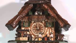 Cuckoo Clock 8daymovement ChaletStyle 48cm by Anton Schneider [upl. by Sharos]