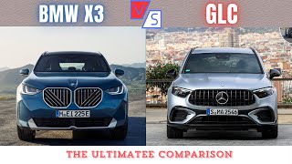 2025 BMW X3 Vs 2025 Mercedes GLC Comparison  Which Is The Best Compact Luxury SUV [upl. by Leuname]