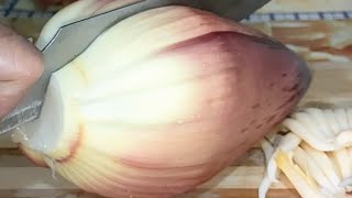 Chopped and Peel Banana Flower Live [upl. by Beberg]