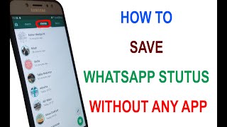 How to save whatsapp status video or photos [upl. by Kyle]