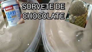 SORVETE DE CHOCOLATE COM EMULSIFICANTE VOCE NAO VAI ACREDITAR RENDE MUITOOOO [upl. by Eirellam37]