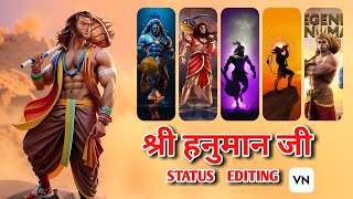 Hanuman ji status editing VN App video editing tutorial  Netindtv [upl. by Robyn]