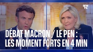 Macron  Le Pen les moments forts du débat de l’entredeuxtours en 4 minutes [upl. by Annahael]