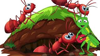 The Ant And The Grasshopper KidsUniverskidsstorieslearning [upl. by Ardnoyek]