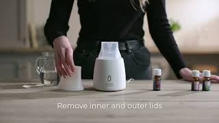 Yankee Candle® Ultrasonic Aroma Diffuser  How To Use With Captions [upl. by Anirrak]