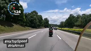 Ha top speed skuter Yamaha Nmax V2 GPS KMJ Malaysia tak laju baik beli Zontes sended boleh 1 7 best [upl. by Olim]