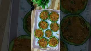 Bharwa shimla mirch recipe food delicious food homemadecooking [upl. by Penney]