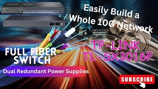 Unboxing TPLink Full 10G Fiber TLSX3016F JetStream 16Port 10GE SFP L2 Managed Switch  English [upl. by Nicholle]