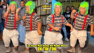 Los Pasos Mas Virales Del Medio Metro Bailando En Tik Tok [upl. by Yelwar914]