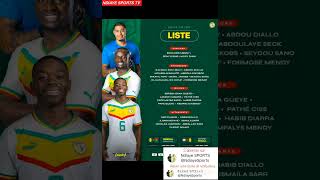 Liste des joueurs convoqués Sénégal vs Burkina Faso et contre Burundi qualifs CAN 2025 S’abonner [upl. by Atinhoj]