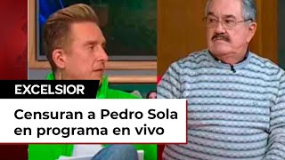 Censuran a Pedro Sola en programa en vivo [upl. by Inalel]