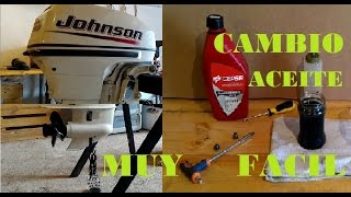 Powerboat oil change como CAMBIAR ACEITE DE COLA motor fueraborda paso a paso johnson yamaha mercury [upl. by Aisile101]