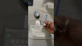 Unboxing Bluetooth Keyboard combo by pebble price 2999 discounted price 950 Uzbook viralshorts [upl. by Eade]