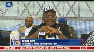 Benue IDPs FG Begins 3Year Reintegration Plan [upl. by Aneev]