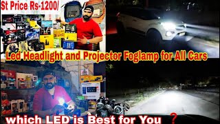 Best LED Headlight and Projector Foglamp for All Carsbest led headlights for carsCar LED lights [upl. by Littlejohn]