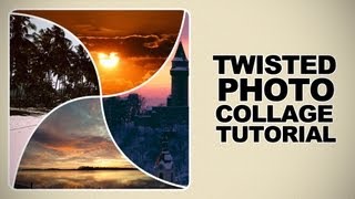 How to Create a Unique Twisted Photo collage in Photoshop Tutorial [upl. by Akkimat384]