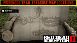 Red Dead Redemption 2  Poisonous Trail Treasure Map Hunt Location amp Solution [upl. by Junno]