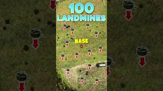 100 Landmines Vs Base Raiders [upl. by Placia383]