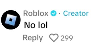 Roblox ACTUALLY RESPONDED To This [upl. by Nnyw77]