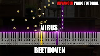 Virus  Beethoven Advanced Piano Tutorial [upl. by Arevle]