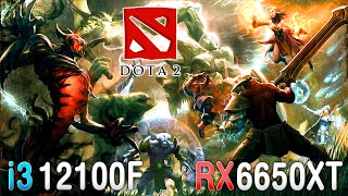 Core i3 12100F  RX 6650 XT  Dota 2  1080p 1440p   March 2024 [upl. by Zea]