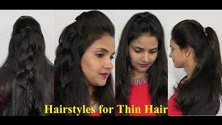 Natural Hairstyles for Thin Hair  Easy and Simple Thin Hair Styles [upl. by Iolande]