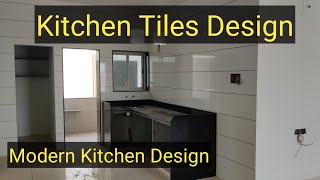 Kitchen Tiles Design  Ceramic Tiles 12x24  Modern Kitchen Design [upl. by Anaiviv]