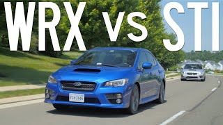 Is the WRX better than the STI  Gears and Gasoline [upl. by Ecirtael]