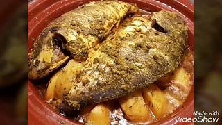 RECETTE DE TAJINE DE POISSON DORADE [upl. by Tinya475]