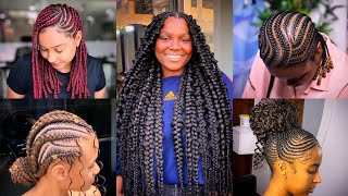 🔥New Braids Hairstyles with Cornrows for Black Women  Latest Braids Hairstyles for A Simple Look♥️ [upl. by Freida]