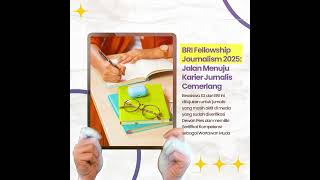 Beasiswa S2 BRI ditujukan untuk jurnalis BRIFellowshipJournalism2025 BriliandanCemerlang qrisbri [upl. by Naam172]