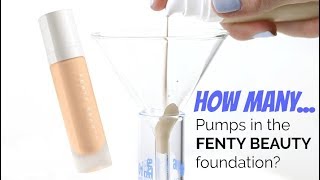 THE MAKEUP BREAKUP  How Many Pumps in Fenty Beauty Pro Filtr Foundation  Destroying Makeup [upl. by Naarah]