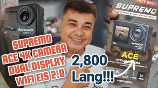 SUPREMO ACE 4K CAMERA DUAL DISPLAY amp WIFI  UNBOXING asmr trending 4k [upl. by Dreeda]