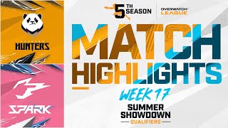 ChengduHunters vs HangzhouSpark  Summer Showdown Qualifiers Highlights  Week 17 Day 1 [upl. by Adahsar]