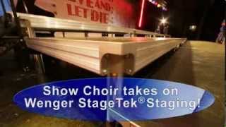 Show Choir takes on Wenger StageTek TM Staging [upl. by Bolme]