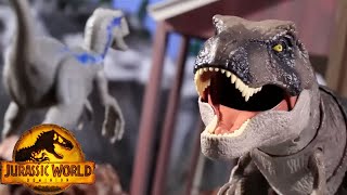 Hungry Dinosaurs Take Over the Science Center 😱🦖  Jurassic World  Mattel Action [upl. by Kwei125]