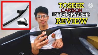 Integrated TOSEEK carbon handlebar and stem REVIEW  CHARLESPEDAL [upl. by Bremser231]