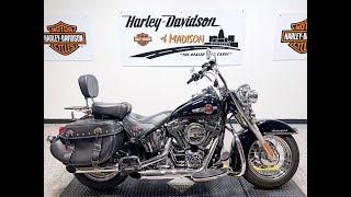 2016 Harley Davidson Heritage Softail Classic FLSTC 21611 Miles Vivid Black [upl. by Tiphanie627]